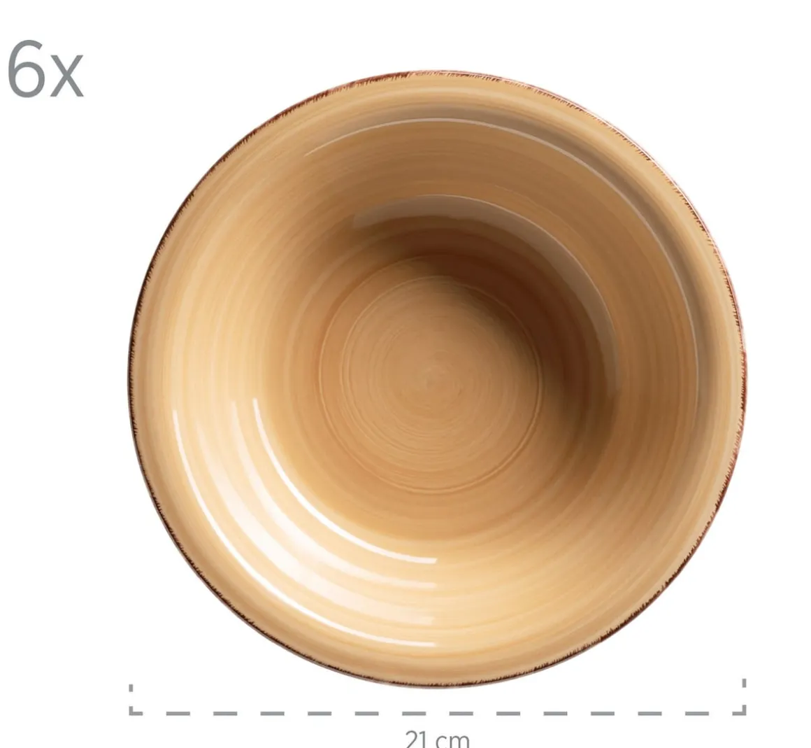 Geschirr-Set, Steingut Lumaca Olivgrün