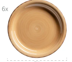 Geschirr-Set, Steingut Lumaca Olivgrün