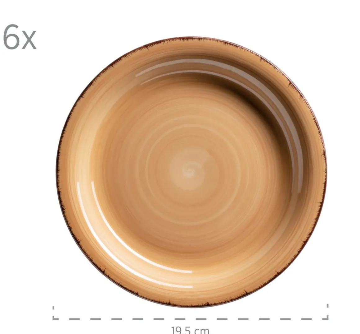 Geschirr-Set, Steingut Lumaca Koralle