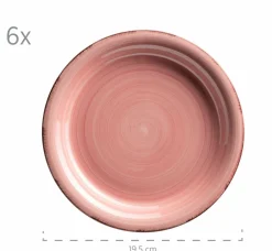 Geschirr-Set, Steingut Lumaca Koralle
