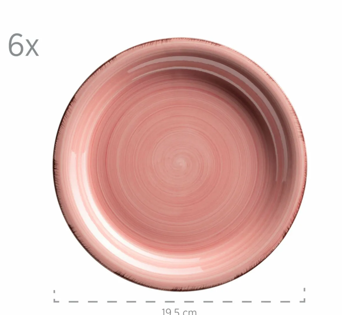 Geschirr-Set, Steingut Lumaca Koralle