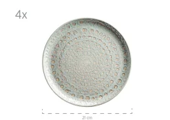 Geschirr-Set, Steingut Spicy Market Grün