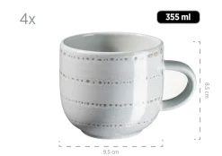 Geschirr-Set, Steingut Spicy Market Grün