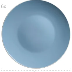 Geschirr-Set, Steinzeug Elissa Blau