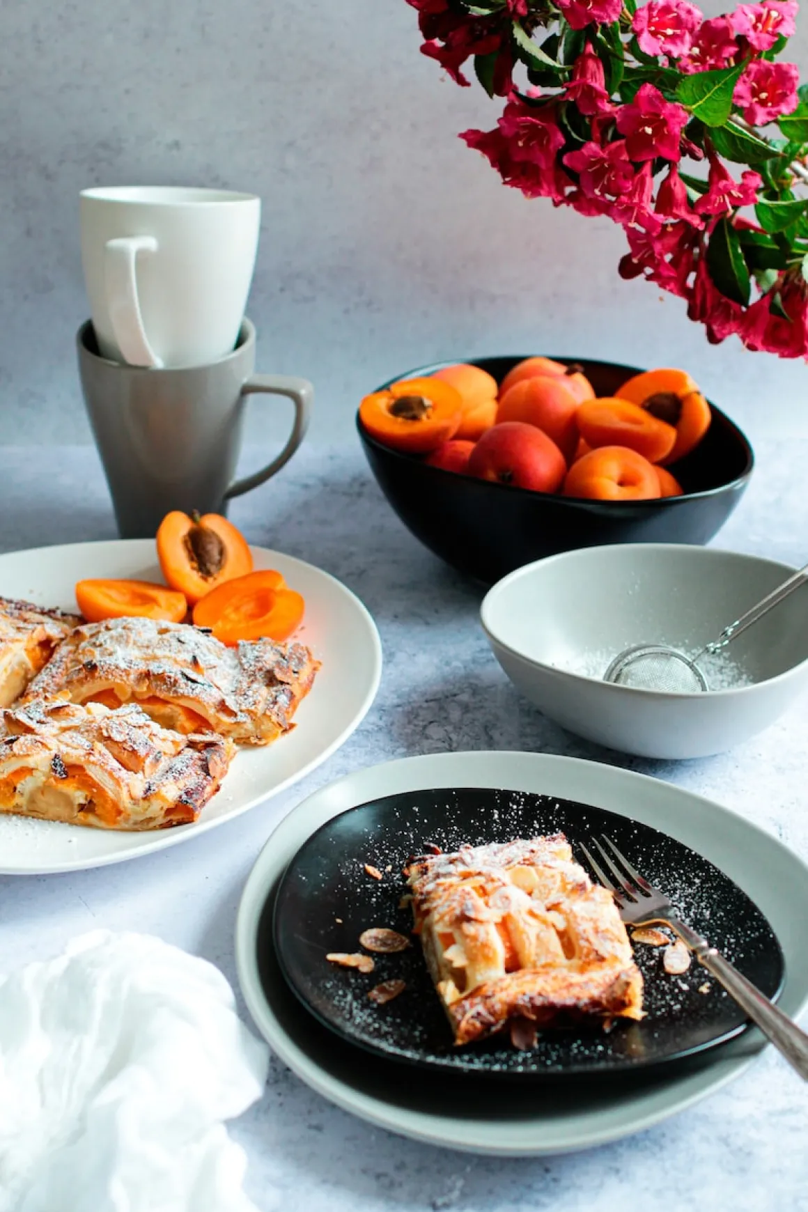 Geschirr-Set, Steinzeug Glendale 4 x Speisteller, 4 x Dessertteller, 4 x Kaffeebecher, 4 x Müslischale