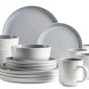 Geschirrset, Steinzeug Lunaria Grau