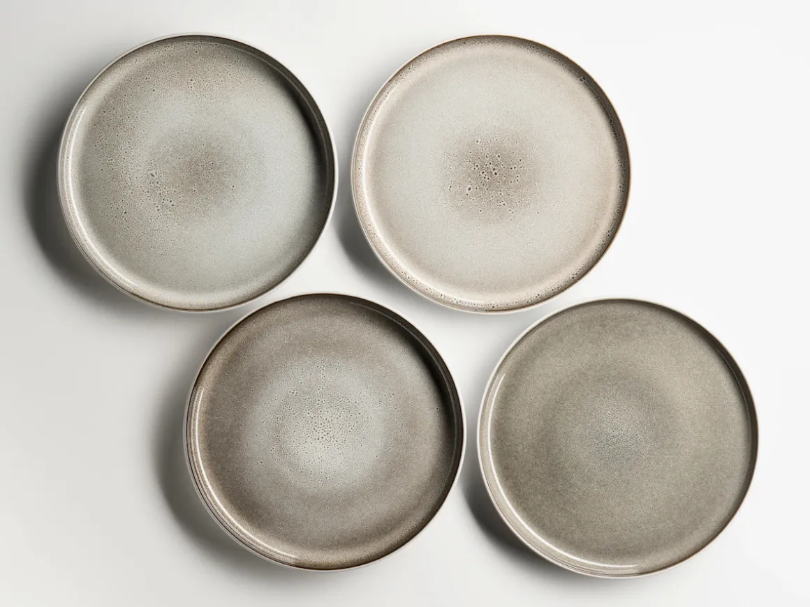 Geschirrset, Steinzeug Lunaria Braun