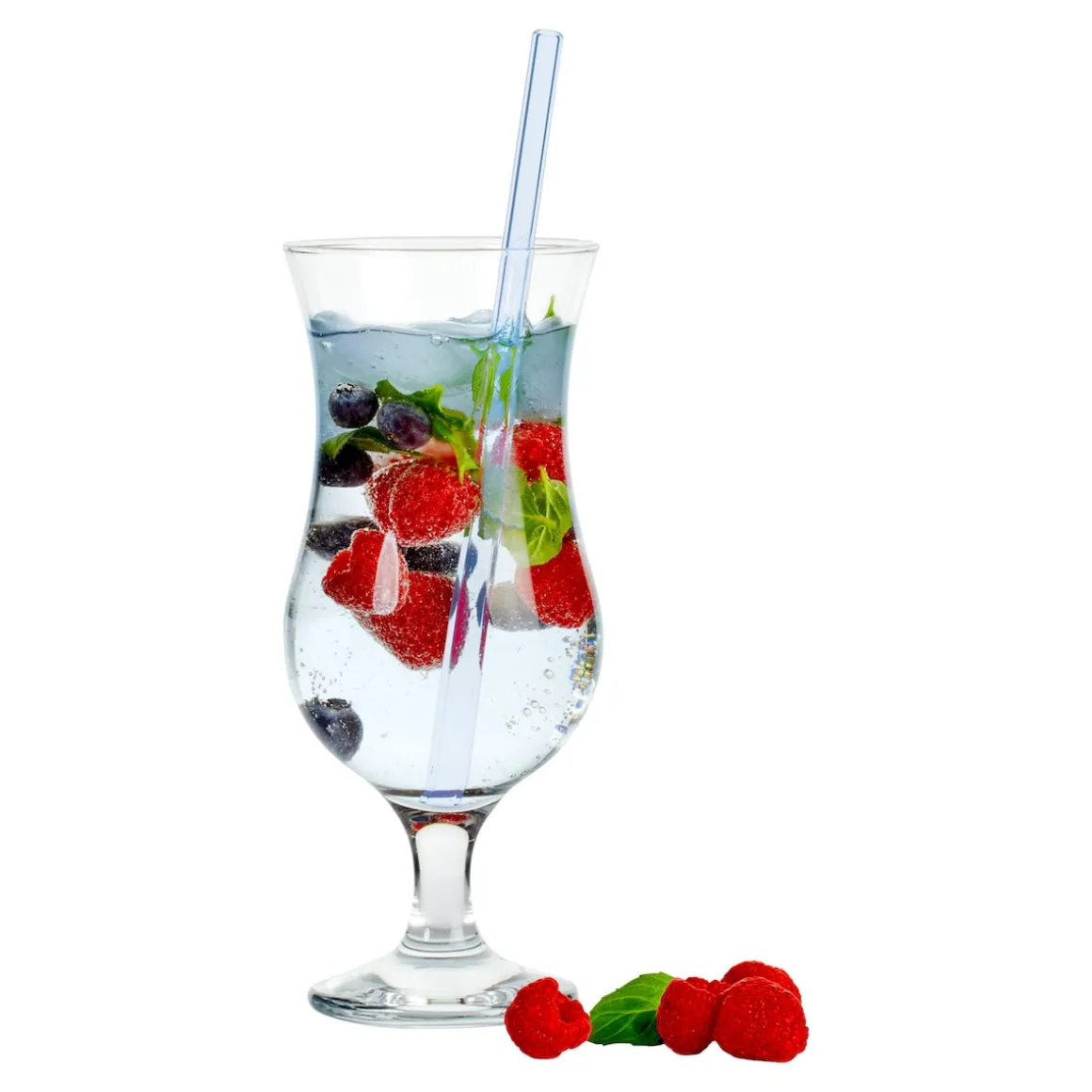 Glas-Strohhalme, 6 Stück + gratis Reinigungsbürste