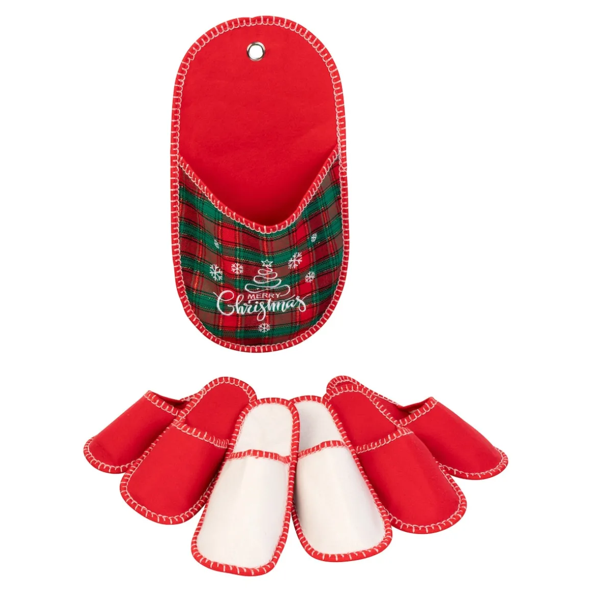 Gästehausschuh-Set „Weihnachten“, 3 Paar