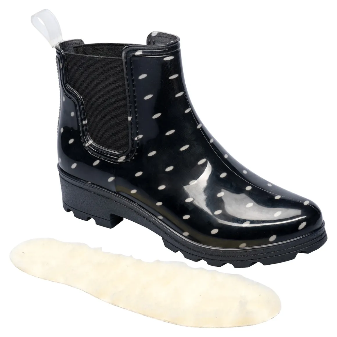 Gummistiefelette „Punkte“ 2 in 1