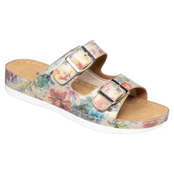 Hallux-Klett-Pantolette „Helga“ beige