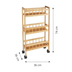 Haushalts-Rollwagen "Bambus"