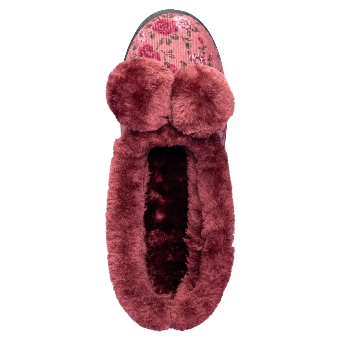 Hausschuh "Helga" bordeaux