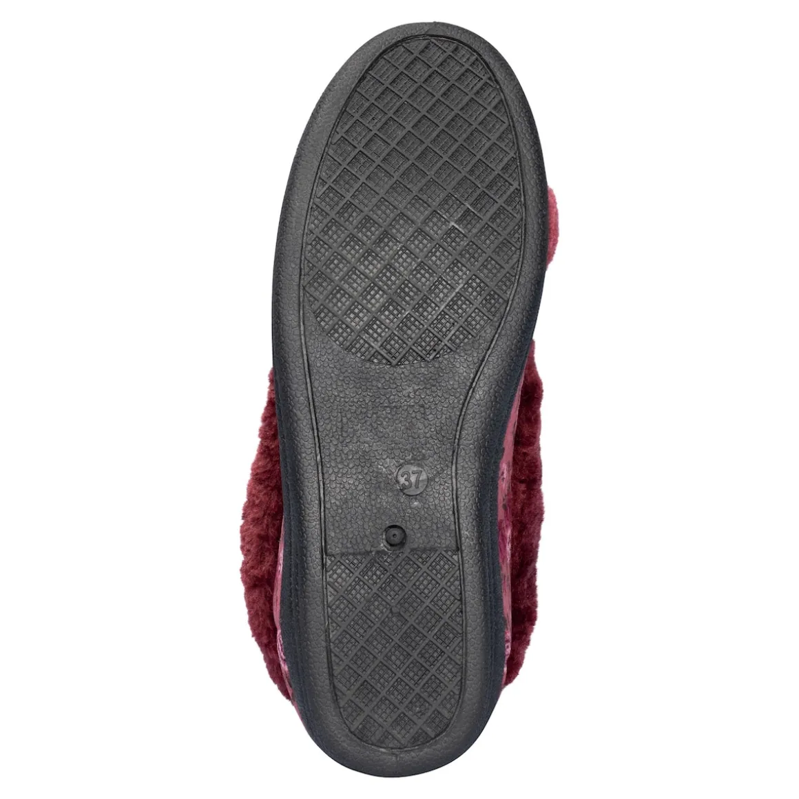 Hausschuh "Helga" bordeaux