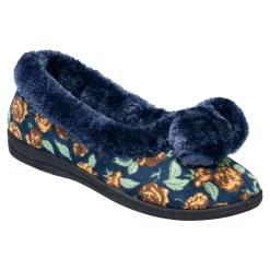 Hausschuh "Helga" marine