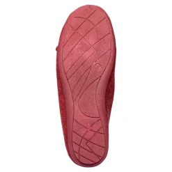 Hausschuh-Ballerina „Bärbel“ rot