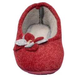 Hausschuh-Ballerina „Bärbel“ rot