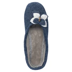 Hausschuh-Ballerina „Bärbel“ marine