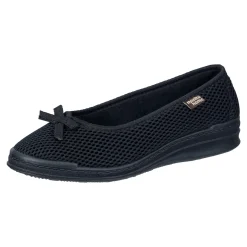 Hausschuh-Ballerina schwarz