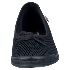 Hausschuh-Ballerina schwarz