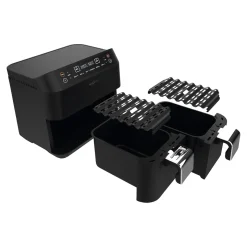 Heißluftfritteuse mit Doppelkorb, 2x 3,8 l