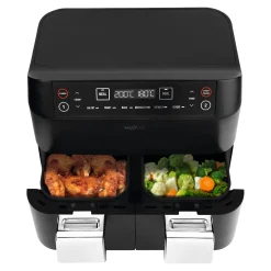 Heißluftfritteuse mit Doppelkorb, 2x 3,8 l