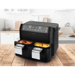Heißluftfritteuse mit Doppelkorb, 2x 3,8 l