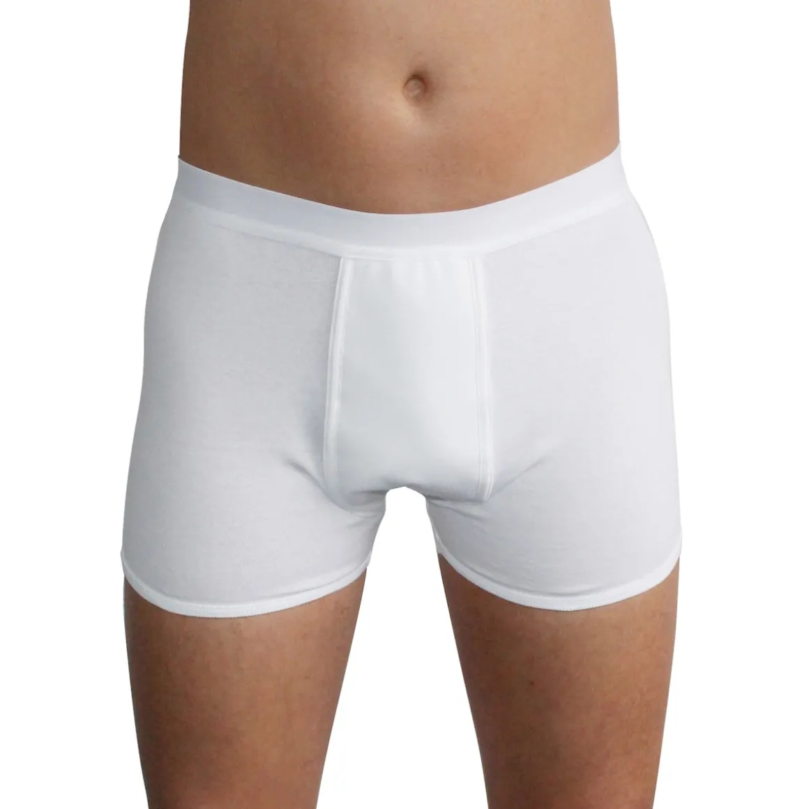 Herren-Inkontinenz-Boxershort weiß