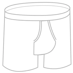 Herren-Inkontinenz-Boxershort weiß