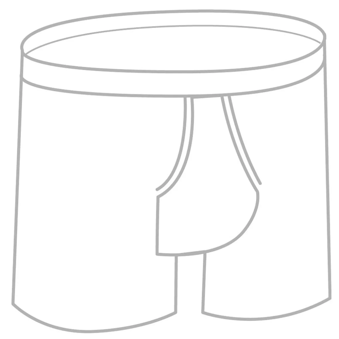 Herren-Inkontinenz-Boxershort weiß