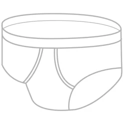 Herren-Inkontinenz-Slip weiß