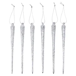 Hänge-Deko „Glas-Zapfen“, 6 Stück