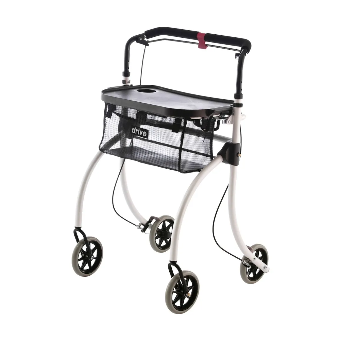 Indoor-Rollator Roomba mit Korb und Tablett