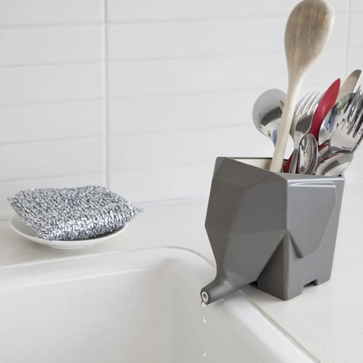 Jumbo-Abtropfgefäß für Besteck