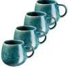 Kaffeebecher-Set, Steinzeug Carellia Blau