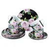 Kaffee-Service "Black-Rose", 12-teilig