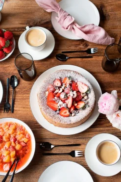 Kaffeeservice, Porzellan Felise Weiß / Schwarz