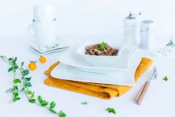 Kaffeeservice, Porzellan LA MUSICA 6 x Dessertteller, 6 x Kaffeetasse, 6 x Kaffeeuntertasse