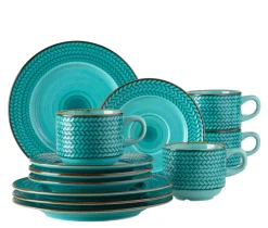 Kaffeeservice, Porzellan Prospero Blau