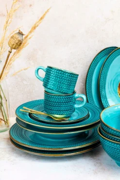 Kaffeeservice, Porzellan Prospero Blau