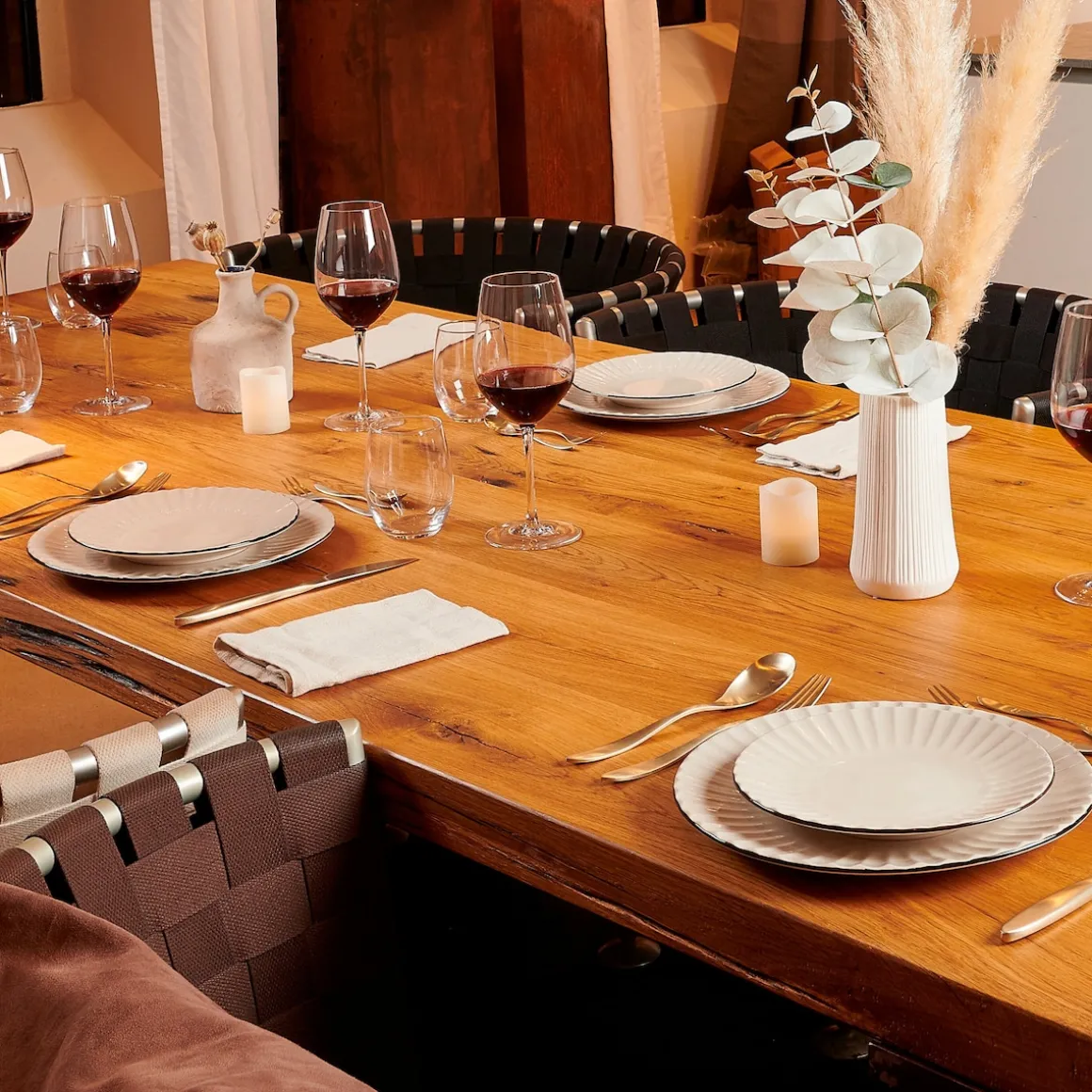 Kaffeeservice, Steinzeug Osita 6 x Speisteller, 6 x Dessertteller, 6 x Müslischüssel