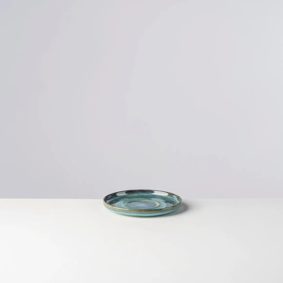 Kaffeeuntertassen-Set, Steinzeug TIEFER SEE Blau / Grün