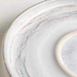 Kaffeeuntertassen-Set, Steinzeug TIEFER SEE Grau / Weiß