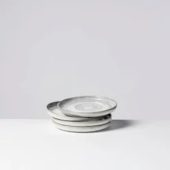 Kaffeeuntertassen-Set, Steinzeug TIEFER SEE Grau / Weiß