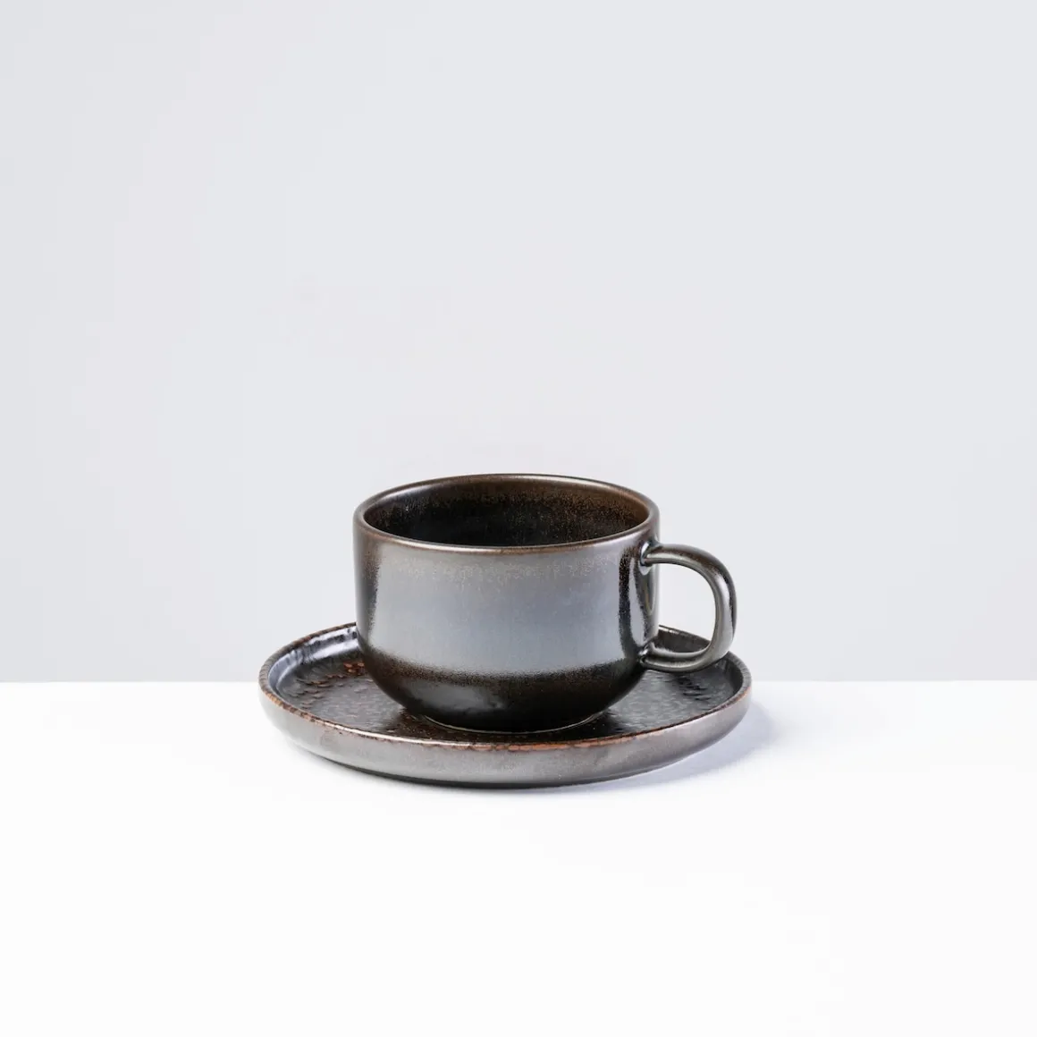 Kaffeeuntertassen-Set, Steinzeug Glockenklang