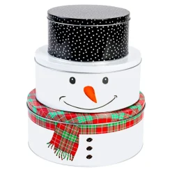 Keksdosen-Set „Schneemann“, 3-teilig