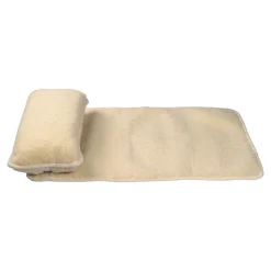 Kissen mit Schurwolle natur