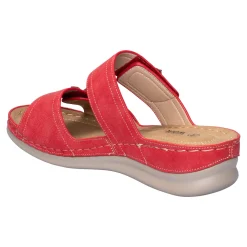 Klettpantolette „Annette" rot