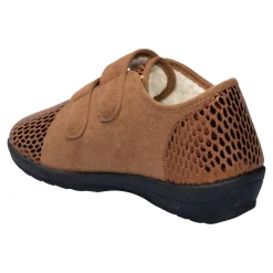 Klett-Pantolette "Petra" braun