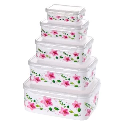 Klickdosen-Set "Clematis", 10-teilig